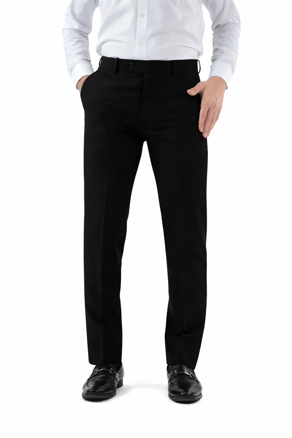 Trafford Slim Fit Formal Trouser - Black