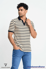 Trafford Stripe Polo T Shirt