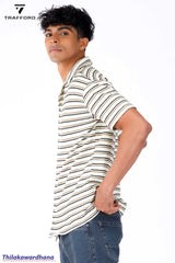 Trafford Textured Stripe Resort Shirt