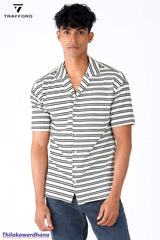 Trafford Textured Stripe Resort Shirt