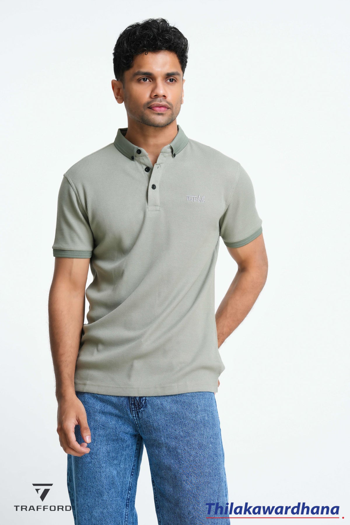 Trafford Contrast Collor Polo T Shirt