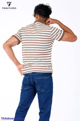 Trafford Stripe Polo T Shirt