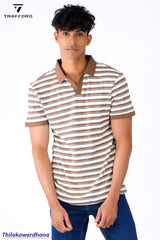 Trafford Stripe Polo T Shirt