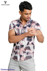 Trafford Artistic Cloud Print Shirt