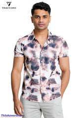 Trafford Artistic Cloud Print Shirt