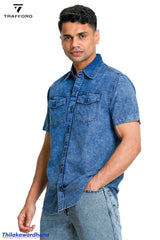 Short Sleeve Denim Shirt