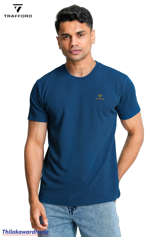 Trafford Textured Crew Neck T Shirt