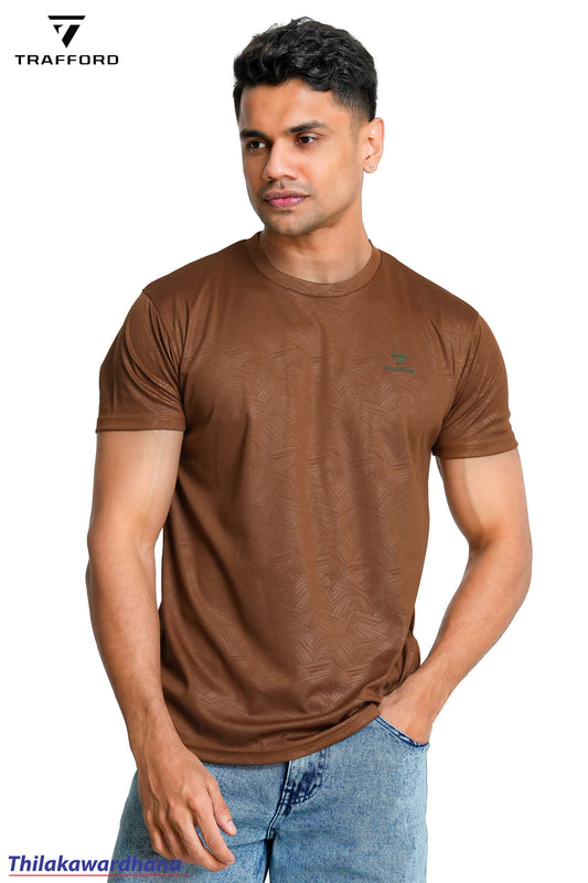Trafford Textured Crew Neck T Shirt