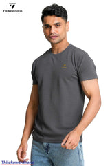 Trafford Textured Crew Neck T Shirt