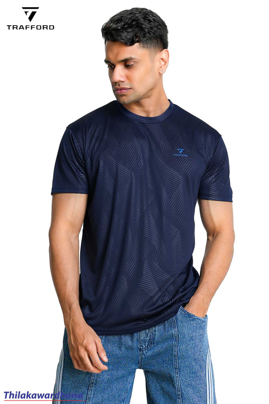 Trafford Textured Crew Neck T Shirt