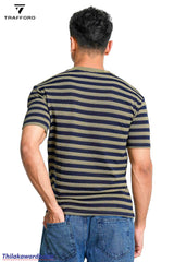 Trafford Urban Stripe Contrast Pocket T Shirt