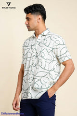 Trafford Minimalist Abstract Print Shirt