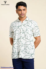 Trafford Minimalist Abstract Print Shirt