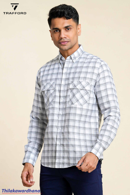 Trafford Long Sleeve Checked Shirt