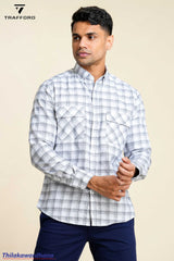 Trafford Long Sleeve Checked Shirt