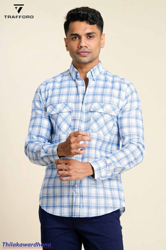 Trafford Long Sleeve Checked Shirt