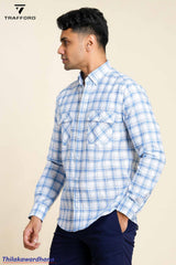 Trafford Long Sleeve Checked Shirt