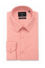 Emerald Formal Slim Fit Long Sleeve Shirt -Rose Pink