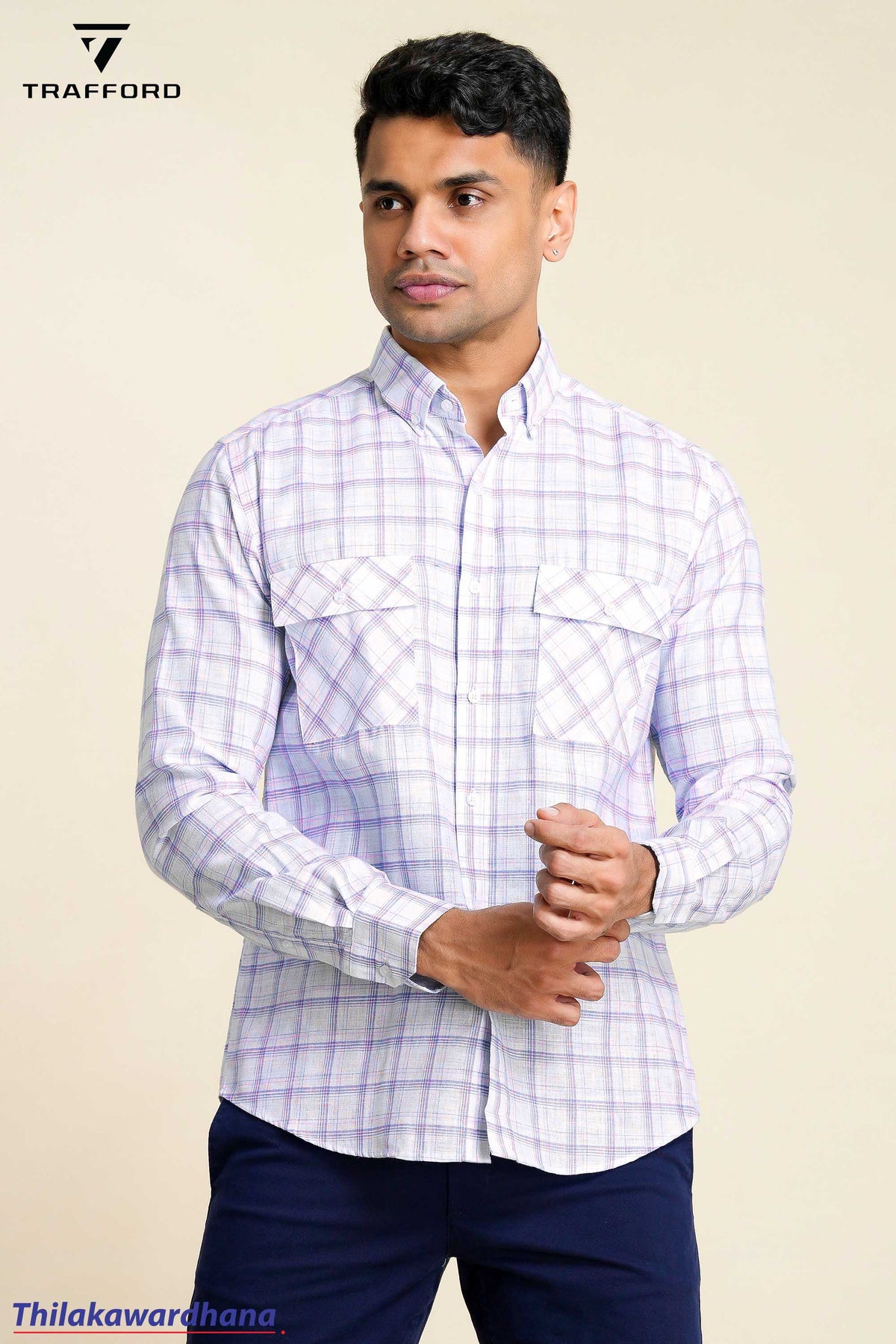 Trafford Long Sleeve Checked Shirt