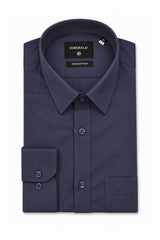 Emerald Formal Slim Fit Long Sleeve Shirt - Twilight