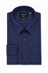 Emerald Formal Slim Fit Long Sleeve Shirt - Blue Spectr