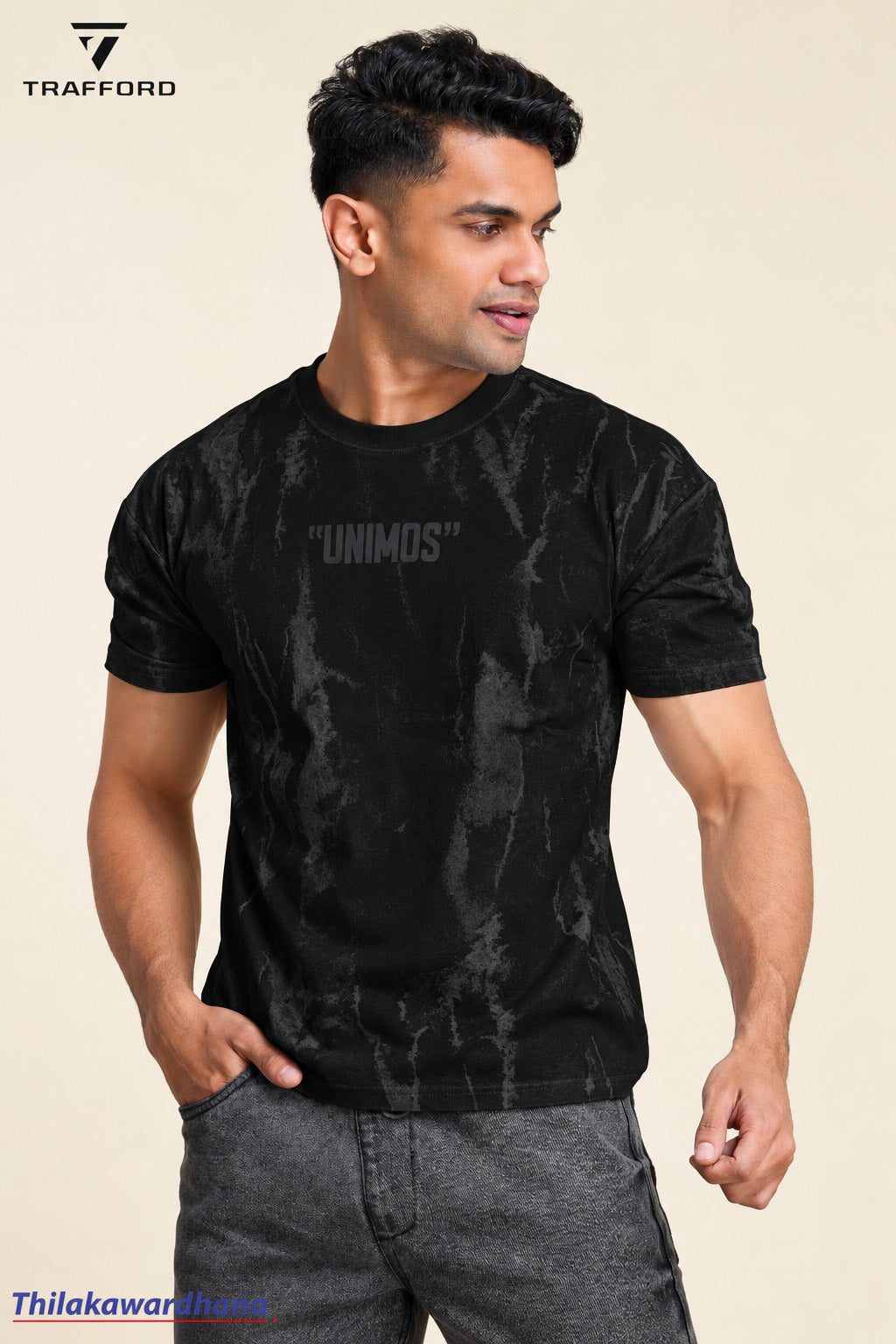 Trafford Graphic Print Crew Neck T Shirt