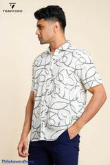 Trafford Minimalist Abstract Print Shirt