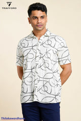 Trafford Minimalist Abstract Print Shirt