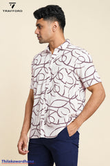Trafford Minimalist Abstract Print Shirt