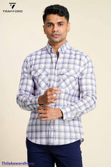 Trafford Long Sleeve Checked Shirt