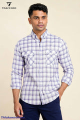 Trafford Long Sleeve Checked Shirt