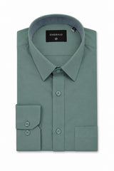 Emerald Formal Slim Fit Long Sleeve Shirt - Green Hedge