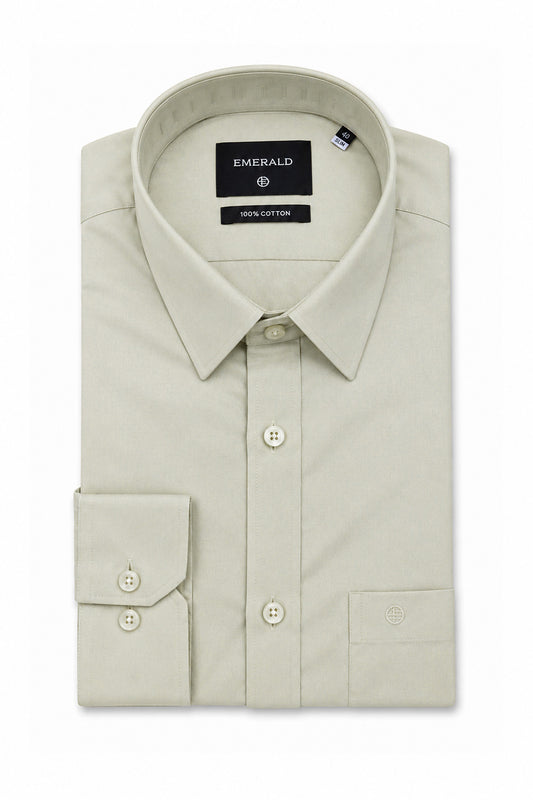 Emerald Formal Slim Fit Long Sleeve Shirt - Green Holid