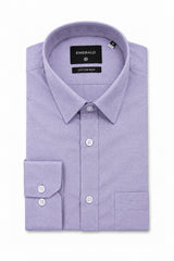 Emerald Formal Oxford Slim Fit Long Sleeve Shirt - Cosmic Blue