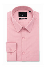 Emerald Formal Slim Fit Long Sleeve Shirt - Pink