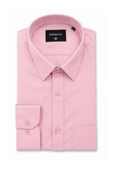 Emerald Formal Slim Fit Long Sleeve Shirt - Pink Lady