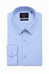 Emerald Formal Slim Fit Long Sleeve Shirt - Sky Blue