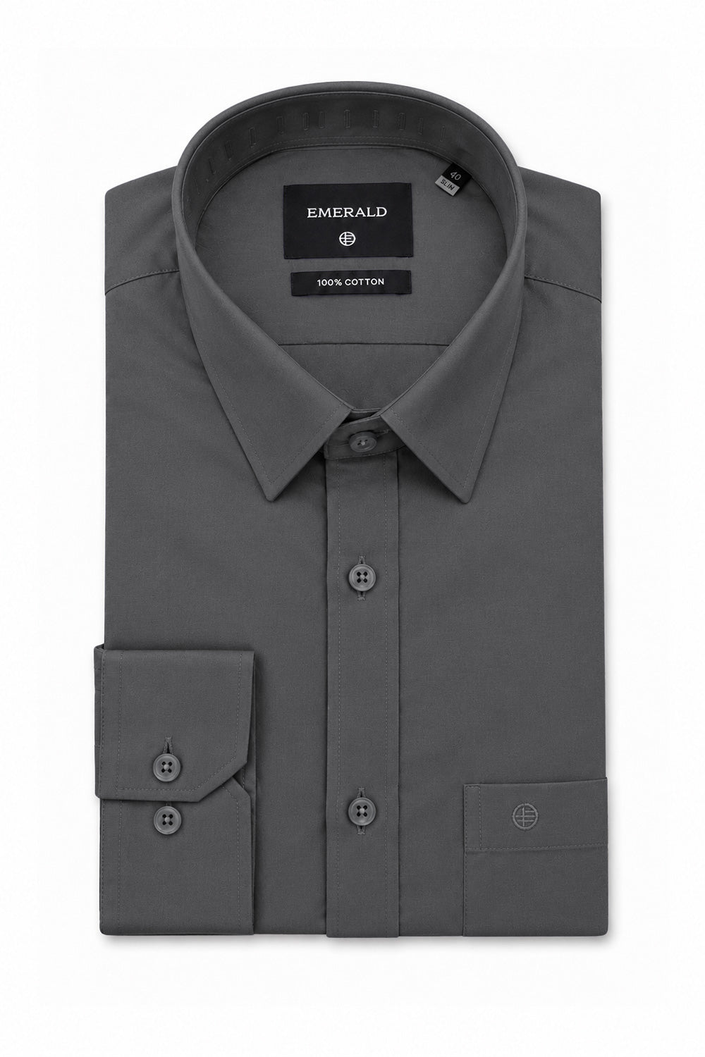 Emerald Formal Slim Fit Long Sleeve Shirt - Blue Astral
