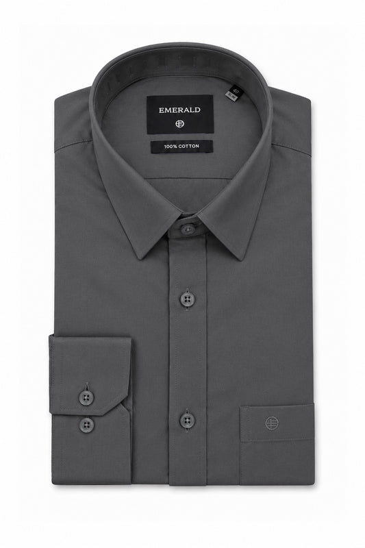 Emerald Formal Slim Fit Long Sleeve Shirt - Blue Astral