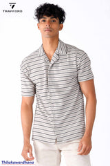Trafford Textured Stripe Resort Shirt