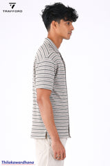Trafford Textured Stripe Resort Shirt