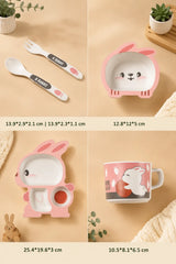 Baby Dinner Set Dishes 5 pcs (Rabbit)