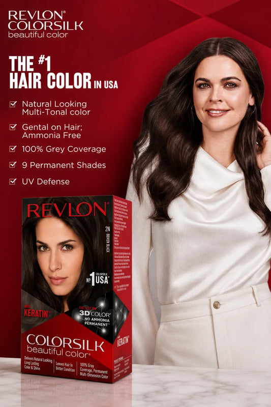 Revlon Colorsilk Hair Color Brown Black 2N