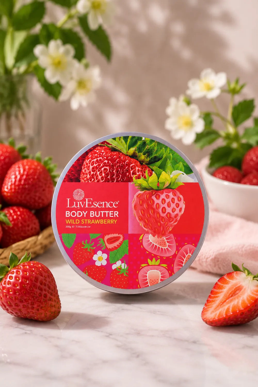 LuvEsence Wild Strawberry Body Butter  - 200g