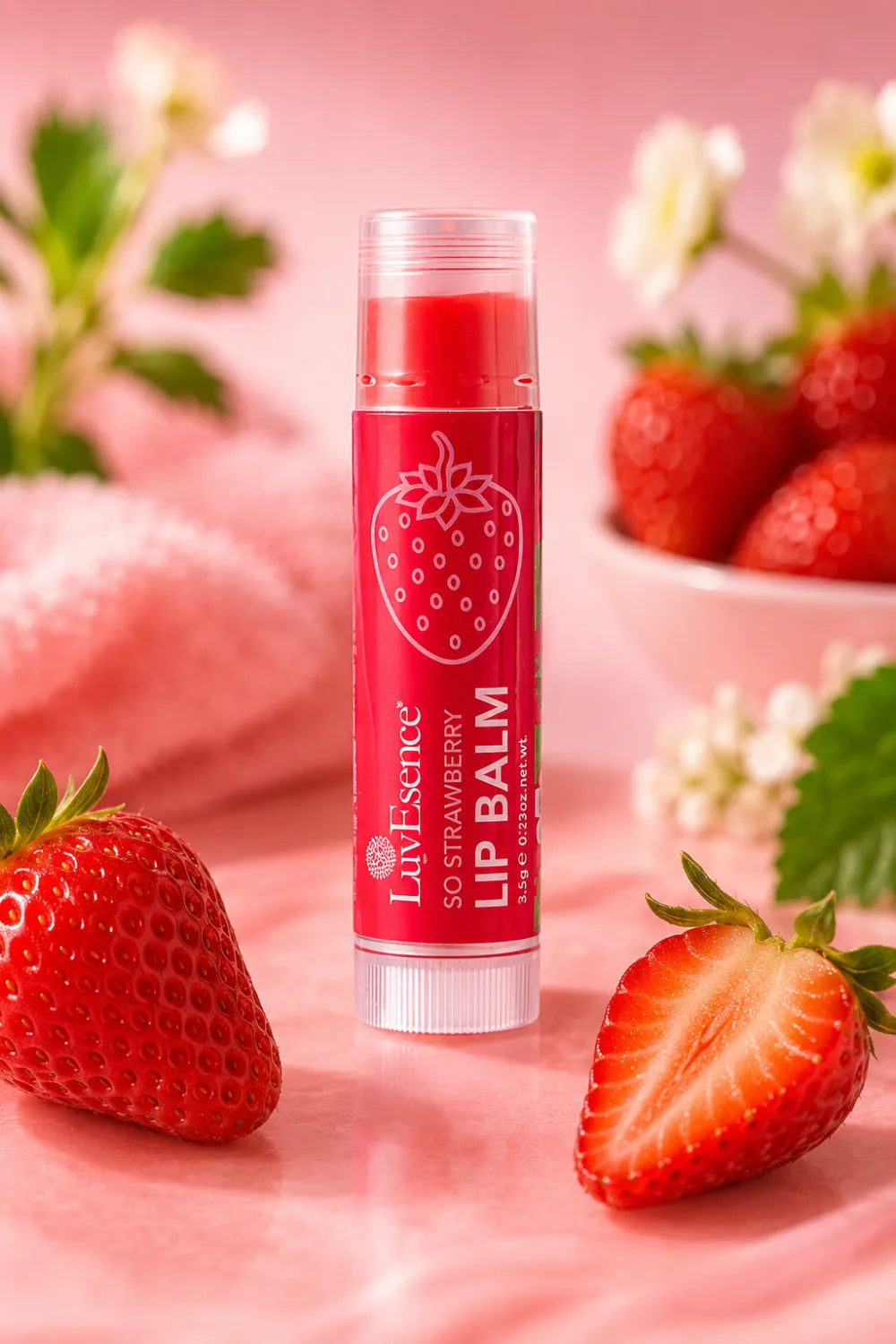 LuvEsence So Strawberry Lip Balm - (3.5g)