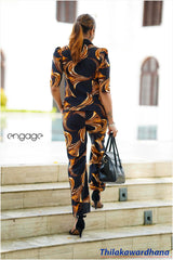 Engage Printed 2pcs Dress Set