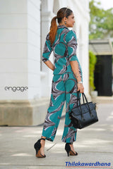 Engage Printed 2pcs Dress Set