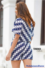 Tendenza Plaid Co Ord 2pcs Dress Set