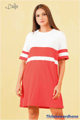 Bella Sporty Striped Shift Dress