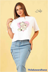 Bella Graphic Printed T Shirt